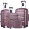 Sea choice Hartschalenkoffer Set 4 Teilig S/M/L/XL Rollkoffer Handgepäck 100% PP Reisekoffer mit 360°Doppel Zwillingsrollen & TSA Schloss(20 Erweiterbar)