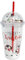 Gobelet à eau réutilisable avec paille 450 ml avec couvercle à double paroi pour Noël