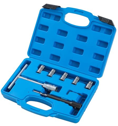 KATSU Tools 7 uds Kit Asiento Inyector Diesel Cortador Limpiador en Estuche Plástico 449835