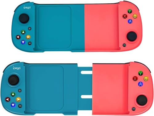 Retrogame Ipega PG-9217 Mando de Juego Bluetooth Telescópico, Compatible con Android, Windows PC, PS3, Nintendo Switch