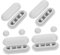 DOITOOL 1Set Paracolpi per Sedile Wc Antirumore per Hotel e Scuole Design Facile Antiscivolo