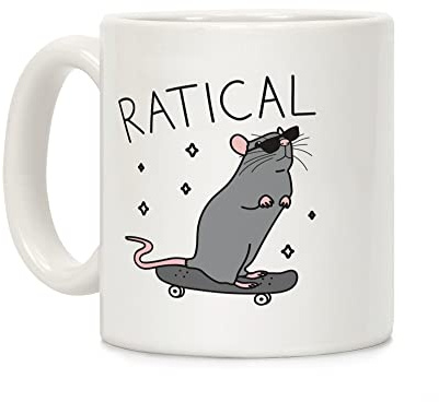 Ratical Kaffeetasse aus Keramik, 325 ml, Weiß