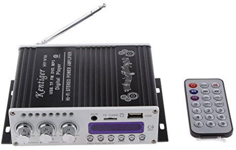 DollaTek Mini Bluetooth Salut-FI Stereo Audio AMP Amplificateur Basse Booster MP4 12V Soutien FM / MP3 / TF/USB/DVD pour Auto Moto Car Auto CD DVD