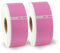 BETCKEY - 2 Große Rollen Rosa Adressetiketten Kompatibel mit DYMO 99010(S0722370), 28mm x 89mm, 700 Farbige Etiketten für LabelWriter 450, 4XL NICHT passend 550 oder 5XL