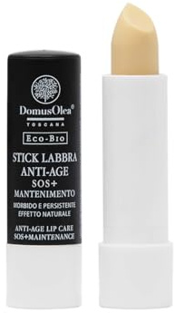 SOS Anti-Aging-Stick für Lippen + Pflege – natürlicher Effekt – schützt, regeneriert und nährt – antioxidativ und beruhigend – 4,5 ml – Eco-Bio – Domus Olea Toscana