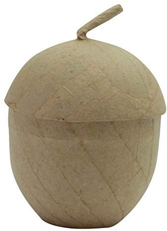 Décopatch BT063C - Box aus Pappmaché, Eichel, 6,5x6,5x9cm, 1 Stück