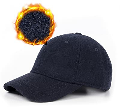 Zylioo M/L/XL/XXL Winter Basecap Großen Kopf, Fleece Running Cap, Warme Wolle Kappe Baseballkappe