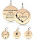 Paul Clover Personalised Cat Dog Puppy Pet ID Tag - Bone Black, Round Rose Gold (L, Small)