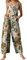 Springcmy Women's Loose Overall Dungarees Floral Jumpsuit Sleeveless Casual Baggy Playsuit Summer Wide Leg Long Pants Romper (C-Yellow, L)
