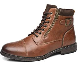 Mens Smart Business Work Office Ankle Boots Zip Lace-up Dress Shoes