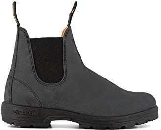 Blundstone Unisex 587 Stivali Classici Alla Caviglia Chelsea in Pelle Nera Rustica 7