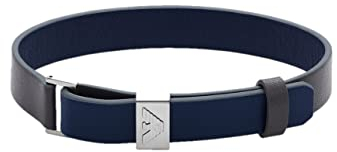 Emporio Armani Armband Für Männer Essential, Länge: 275mm, Breite: 12mm Silbernes Edelstahlarmband, EGS2918040