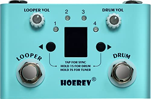 HOEREV Drum Looper Tuner Effect Audio Workstation Guitar Pedal