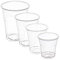 MAQA 50 pz Bicchieri cocktail trasparenti 100-120-250-400 ml bicchieri kristal riciclabili bicchieri birra e acqua bicchiere rigido asporto 400 ML