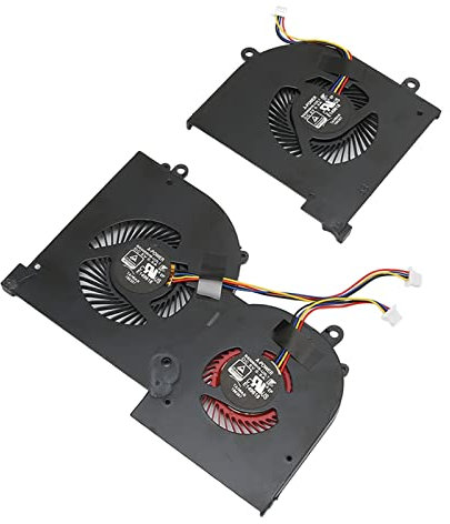 Ventilador de Refrigeración CPU GPU para Gs65 MS 16Q2, para 16q2 Cpu Cw, para 16q2 Gpu Cw, Serie Ms, Pequeño Ventilador CPU GPU de 4 Pines, Fácil de Usar, Repuesto para Piezas Dañadas(CPU+GPU)