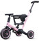 newyoo 5 in 1 Laufrad Dreirad, Dreirad ab 1-3 Jahr, Kinderdreirad mit schubstange, Kinderfahrrad, Laufräder Lauffahrrad inkl. Lenkstange, Sicherheitsbüge, TR008, Rosa