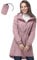 33,000ft Vêtement de pluie imperméable, poncho de pluie léger et respirant coupe-vent à capuche, fine pliable longue manteaux imperméables femme Rose séchée S