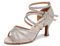 RUYBOZRY Stivaletti Aperti Donna con Tacco per Ballo Latino, Salsa, Bachata e Nozze - Strass, YCL508-Gold-7.5, EU 38