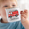 Taza personalizada para niños Chocolate caliente Coche personalizado con nombre Taza para niños Niños Mango Tazas Fiesta de cumpleaños Favores Regalo para niños Taza de camping, Red car, 360ml