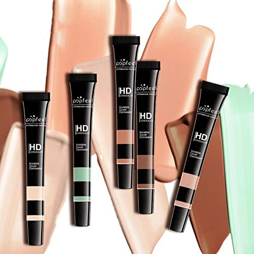 RoseFlower 6 colori correttore Liquido, high Cover Concealer, Correttore di colore rosa, verde, naturale, Correttori Occhiaie e Imperfezioni,Naturale Opaco, mpermeabile, Per Tutti I Tipi Di Pelle