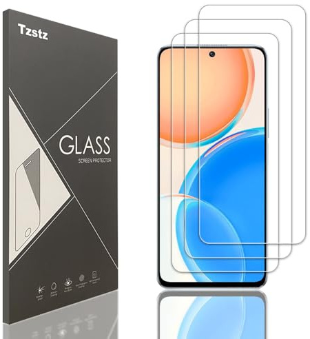 Tzstz 3 Piezas Protector Pantalla Compatible con Honor X8 4G,9H Dureza,Anti-arañazos ,Ultra Resistente Vidrio Templado Protector