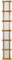 MIRROROUTLET The Trellis - Outside Scandinavian Redwood Garden Wall Fence Mirror 71 X 12 (179.5CM X 29.5CM) Mirror Glass with Wood Trellis Outer. Exclusive, Brown