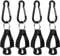 Tibapla 4 Stück Handschuhe Halter, Handschuh Clips Halter, Handschuh Grabber Clip Sicherheit Arbeitshandschuh Clip Handschuhhalter, Sicherheitsarbeitsclips, für Masken Brille Kleiderbügel(Schwarz)