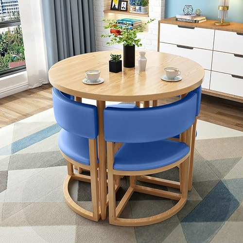 MTSYXYM Mesas y sillas de Salon Comedor,Juego de Mesa Redonda y sillas,Mesa De Ocio Cocina ModernoConjunto,Conjunto de Ocio Simple Mesa Redonda,Adecuada para Sala de recepción. (Size : Style6)