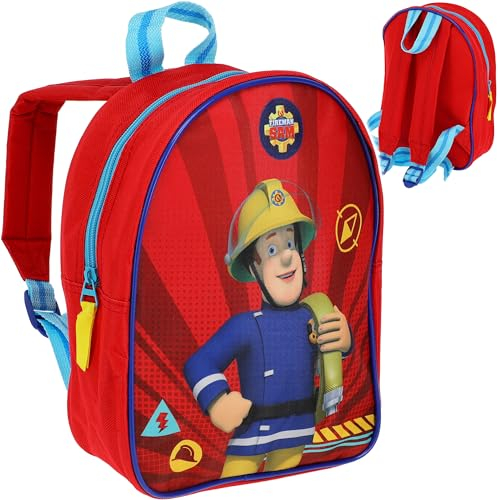 alles-meine.de GmbH Kinder - Reiseartikel & Taschen - Verschiedene Artikel frei wählbar - Kleiner - Kinder Rucksack - Feuerwehrmann Sam - Tasche - 29 cm - wasserfest & beschichte..
