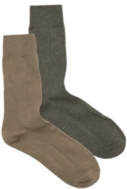 JACK & JONES Jac Premium Socks 2 Pack Noos, Walnut/Pack:Olive Night Melange,Einheitsgröße