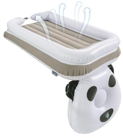 Opilroyn Kinder-Flugzeugbett – aufblasbares Reisebett, Flugzeugsitzverlängerung | Auto-Kinder-Luftmatratze, tragbares PVC-Babybett, aufblasbare Matratze, Reise-Gadgets für Zug, Kinderflugzeug Reisen