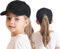 HERUAI Kinder Baseballkappe mit Pferdeschwanz für Mädchen Jungen Golf Visor Hut Basecap Sonnenblende Hut UV-Schutz Schirmmütze Sommermütze Junior Sommerhut Tennis Kappe Sonnenhut Visier UPF 50+