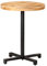 ZEYUAN Bistrotisch, Gartentisch, Balkontisch, Balkon Tische, Beistelltisch Garten, Gartenesstische, Beistelltisch Outdoor, Rund Ø60x75 cm Raues Mangoholz