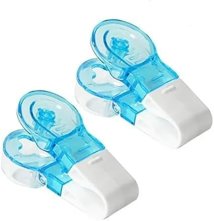 2Pcs Blue Portable Pill Taker Remover, Blister Pack Opener Popper Assistance Portable Travel Tablet Dispenser Pills Extractor Tool for Elderly,Disabled,Medication Aids