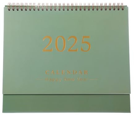 Tofficu Tischkalender Juli 2024 - Dez. 2025 Flipkalender Desktop Stehkalender Tisch Monatskalender Aufstellkalender Monatskalender Monatsplaner für Büro