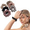 Curlia Haargummis Seide Scrunchies für Damen (6 Stück) - Zopfband mit Spiralförmiges Band für Mädchen, Weich Seidig Elastisch Haargummis (Mehrfarbig)