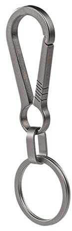 AOKWAWALIY Schlüsselanhänger giteer safe titanium messer keysersdünger hochstihl schlüsselhalter key fob Schlüsselring Autohaken Taillenschnallen für Männer Schlüsselschnallen Titanlegierung
