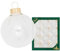 Krebs Glas Lauscha - Décoration de sapin de Noël - Boîte de 12 boules blanches en verre transparent d'une taille de 5 cm