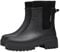 Beichwtd lammfell hausschuhe damen, Gummistiefel Damen Gefüttert, Halbhoch Gummistiefel Wasserdichte Schuhe Warme Regenstiefel Stiefeletten Winter Chelsea Boots Stiefel Leder Thermo Reitstiefeletten
