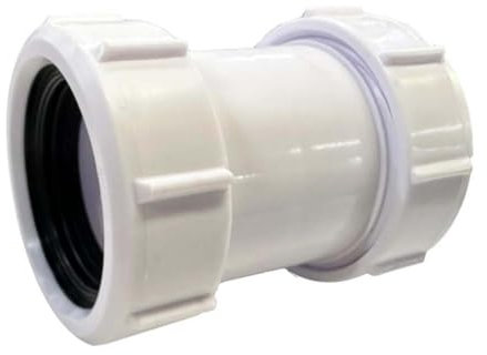 Raccord de tuyau en PVC de 40 mm pour baignoire, évier de cuisine, bac de douche et ainsi de suite (droit 40 mm)
