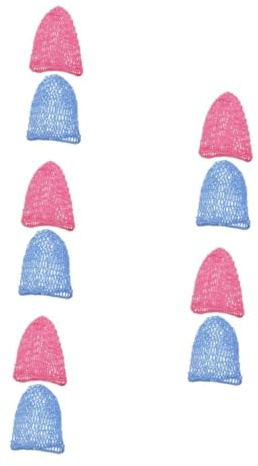 Homoyoyo 5 Sätze Häkel Haarnetz Für Damen Atmungsaktive Schlafhaube Rayon Haarschutzmütze Für Langes Haar Elegantes Design Für Nacht 2 Stücke * 5