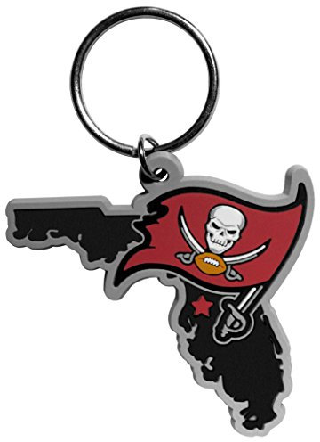 Siskiyou Unisex-Erwachsene NFL Tampa Bay Buccaneers Home State Flexi Schlüsselanhänger, Rot