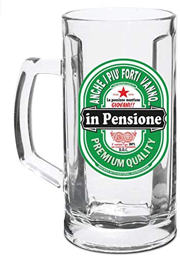 Boccale da Birra in vetro per la Pensione