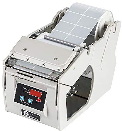 CGOLDENWALL X-100 Etikettenspender, Auto-Zähl-Etikett-Trennmaschine, automatisch einstellbare Geschwindigkeitsetikett, Abisoliermaschine, Abziehmaschine, für Zuhause und Geschäft