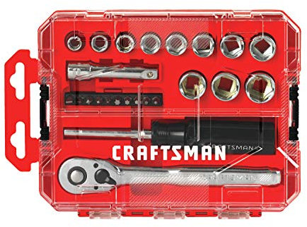 CRAFTSMAN Socket Set, Nano Metric, 3/8 Drive, 24Piece (CMMT12011)