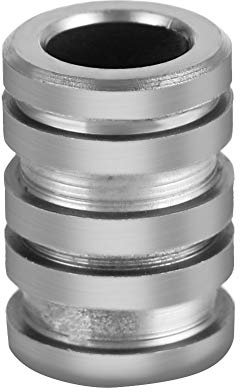 Titanium Knife Lanyard Bead, Parachute Cord Bead Paracord Bead Outdoor Pendant(Large)(Titanium Color) Hiking Camping