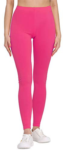 Bellivalini Leggings Lunghi in Viscosa Donna BLV50-147 (Rosa, M)