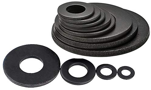 YINSONG 5 Pcs Beilagscheiben - Rostschutz Verdicken Unterlegscheiben Kohlenstoffstahl Set, Schwarz, M30*56 * 4mm