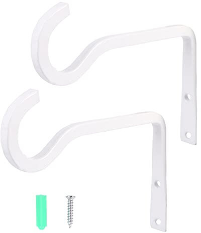 DOITOOL 2piezas Soporte De Pared De Hierro Para Plantas De Ganchos Decorativos Para Macetas y Lámparas Diseño Vintage Para Interior y Exterior Resistente y Duradero