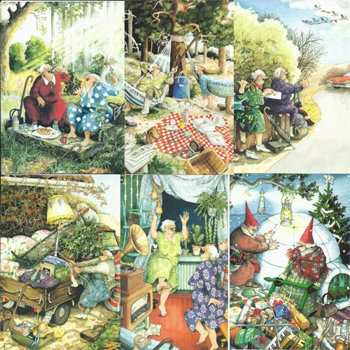 Inge Look Postkarten set 3 (jetzt 13-18) Größe: 10,5x15 cm,Set mit 6 Karten